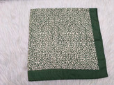 مینی اسکارف نخی قواره ۷۰رنگ سبز سفید